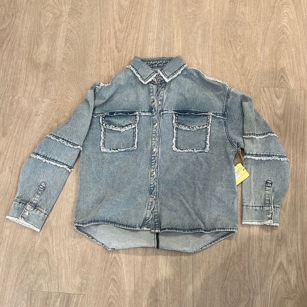 Jean button up